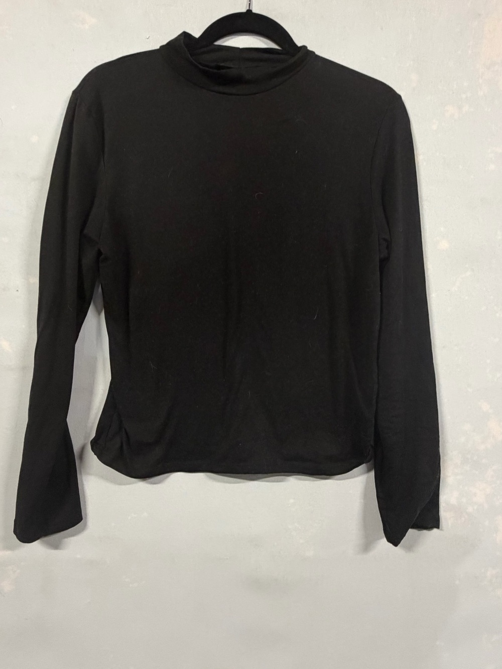 Brit & Bri M Black Fitted Long Sleeve Turtleneck